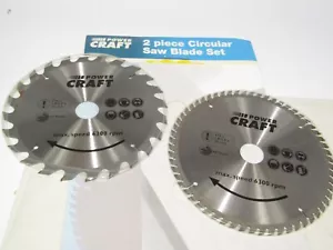 Circular saw blades for wood. 210mm dia, 30mm bore. Two pack 24 and 60 teeth. - Picture 1 of 5