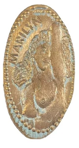 Marilyn Monroe Playboy Nude Norma Jeane Mortenson Jean Naked Elongated Penny 1c - Picture 1 of 9