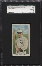 1911 T212 Obak - Bues - Seattle Giants NWL SGC 2