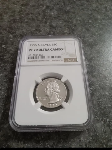 1995-S Washington Silver Proof Quarter PF70 coin NGC EXCELLENT LOW PRICE!! Cover