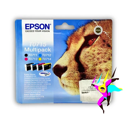 ORIGINAL EPSON T0715 MULTIPACK TINTENPATRONEN - C13T07154012 STYLUS OFFICE 2023 - Bild 1 von 4