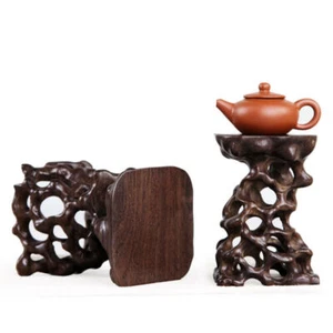 Stand Display Hard Wood China New Wood Root Carving Wooden Bonsai Base SET - Picture 1 of 10