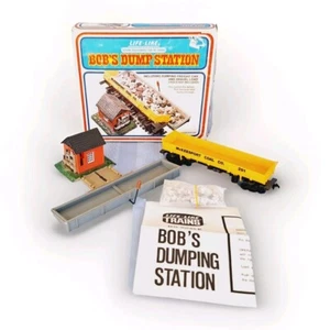 Life Like HO Scale Bobs Dump Station Freight Car Gravel Load 08704 - Picture 1 of 12
