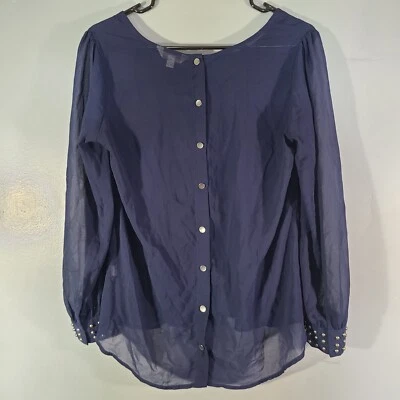 Charming Charlie Long Sleeve Blouse Women’s Sz Med 2 Layers Polyester - Image 1 of 4