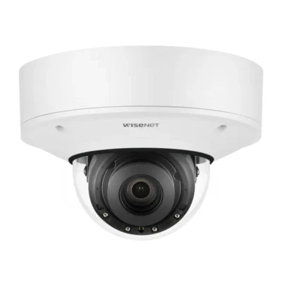 SAMSUNG HANWHA VISION Hanwha Techwin 4K IR Outdoor Vandal Dome AI Camera, PNV-A9081R