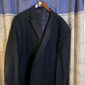 Calvin Klein Black Tuxedo with Structured Silhouette 58L L#0011 - Picture 1 of 10