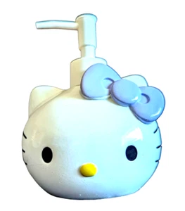 Hello Kitty Soap Dispenser Purple Bow on White Plastic Design 6 x 4 x 3.5 inch - Picture 1 of 5