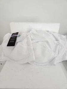 3 LOT BALI Women's White Floral Underwire BRA Size 46C  Style DF0180  NEW w/Tag - Picture 1 of 7