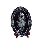 Lacquered Wall Plaque With Inlaid Mother Of Pearl Messenger Bird (1A)