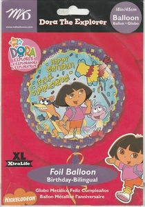 M & D Dora the Explorer Pinata Happy Birthday Feliz Cumpleanos 18" Foil Balloon - Picture 1 of 2