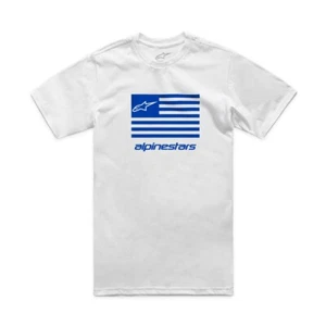 Alpinestars Flag CSF T-Shirts 1214-73130-2072-S White/Blue Sm - Picture 1 of 1