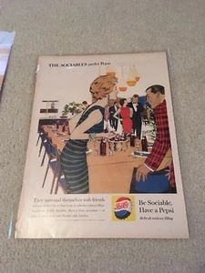 Anuncio Pepsi 1959 vintage - Imagen 1 de 1