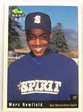 1991 San Bernardino Spirit-Classic BEST Minor Lg Baseball Card-Marc Newfield