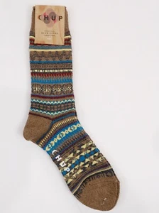 NEU CHUP INDIAN YELL Ton hellbraune STRICKSOCKEN hergestellt in Japan Größe M Medium - Bild 1 von 3