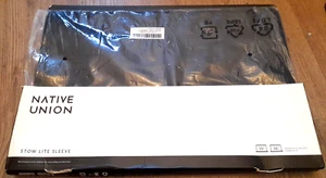 NATIVE UNION STOW LITE SLEEVE CASE FOR MACBOOK 15” & 16” - BLACK - Picture 1 of 7