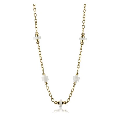 Collar Trina Turk Manakoora blanco y oro.  M52 Foto 1 de 2