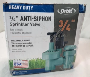 Orbit 57623 3/4"FPT 100 Series Anti-Siphon Automatic SprinklerValve Flow Control - Picture 1 of 3