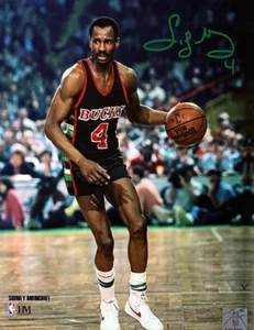 MILW. Foto firmada de Bucks SIDNEY MONCRIEF 8x10 #4 automática - Salón de la Fama - 5 x AS - Imagen 1 de 1