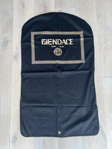 FENDACE Roma Milano Black Travel Garment Bag, Cotton Authentic RARE EXCLUSIVE - Picture 1 of 2