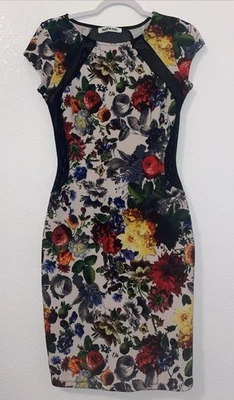Vestido Mystic Para Mujer S/mediano S Med Floral Manga Gorra Capricho Fiesta Bodycon Foto 1 de 4