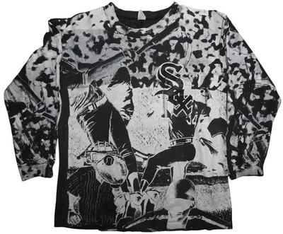 Camiseta mediana vintage de los Chicago White Sox de los años 90 con estampado AOP de manga larga Foto 1 de 4
