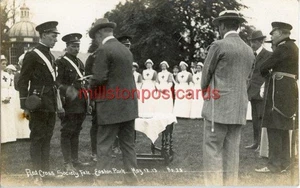 FOTO REAL POSTAL CRUZ ROJA FIESTA, EASTON PARK 1913 (CERCA DE FRAMLINGHAM), SUFFOLK - Imagen 1 de 2
