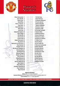 SIGNIERTES PROGRAMM - Manchester United - Chelsea 1999 - Norman Whiteside Autogramm - Bild 1 von 1