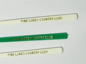 Vintage Pine Lakes Country Club, Swizzle Stick Lot 3 Golf - Picture 1 of 4