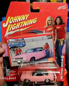 Dodge Super Bee 1969 Johnny Lightning American Beauties #7 rosa 2006 2b - Imagen 1 de 3