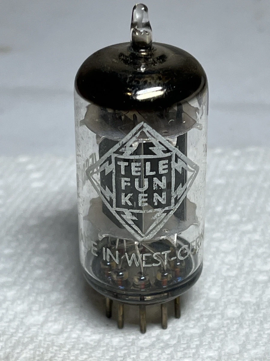 ■USED25463■ TELEFUNKEN ECC82/12AU7（スムースプレート、ダイヤマーク付）NOS-SPEC 同一デートコード２本セット TELEFUNKEN ECC82 12AU7 Vacuum Tube PAIR USED JAPAN vintage audio