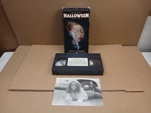Halloween Full Frame Restored Collectors Edition VHS 1978 W/ Card Please Read - Picture 1 of 24