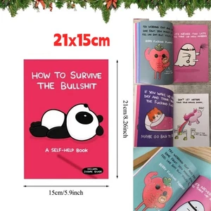 HOW TO SURVIVE THE BULLSHIT English Self Curing Life Knowledge Book For Beginner - Picture 1 of 15