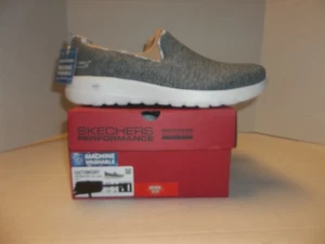 Skechers Go Walk Joy Bella Yorkie Slip On Shoes Womens Size 11 Wide Fit Gray - Picture 1 of 5