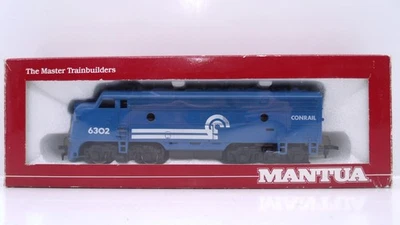 Mantua 1:87 HO Scale F-7 Conrail CR Rd#6302 Diesel Locomotive Engine Train READ - Image 1 of 4