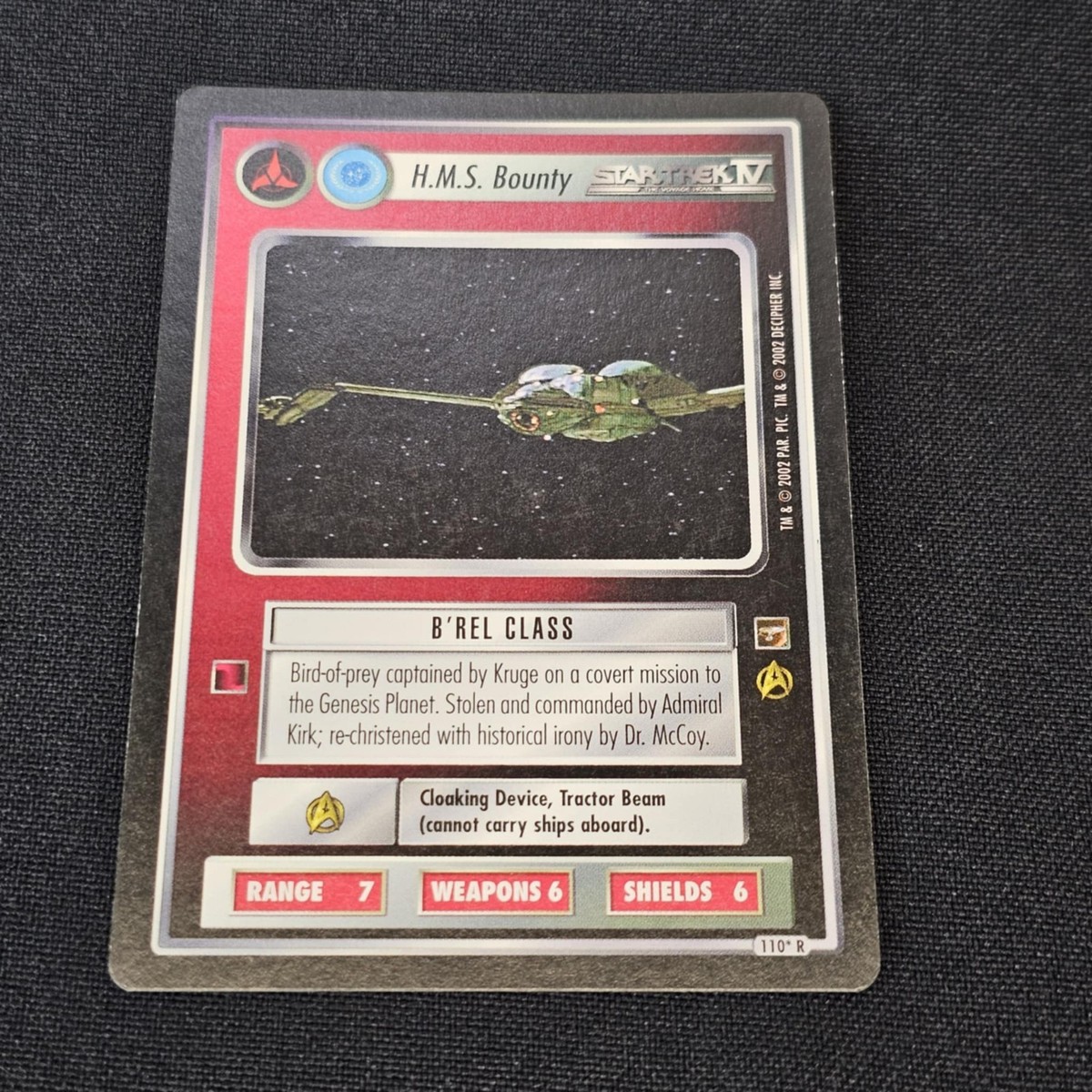 Star Trek CCG Rare Individual Collectible Card Game Cards Star Trek CCG Rare Individual Collectible Card Game Cards