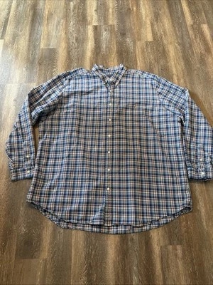 Polo Ralph Lauren Oxford Plaid Button Down Shirt Mens 4XLT - Image 1 of 4