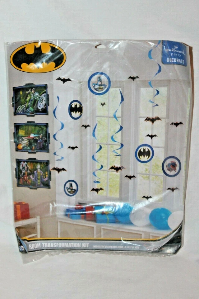 NEW BATMAN 1 ROOM TRANSFORMATION KIT PARTY SUPPLIES - Image 1 of 1