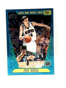 Pau Gasol 2001 Topps Chrome #131 RC quasi nuovo Grizzlies Lakers NBA - Foto 1 di 2