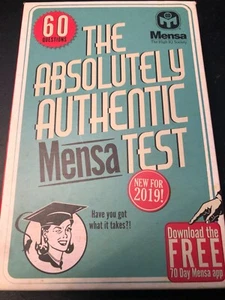 The Absolutely Authentic Mensa Test 60 Cards. Sealed. - Picture 1 of 4