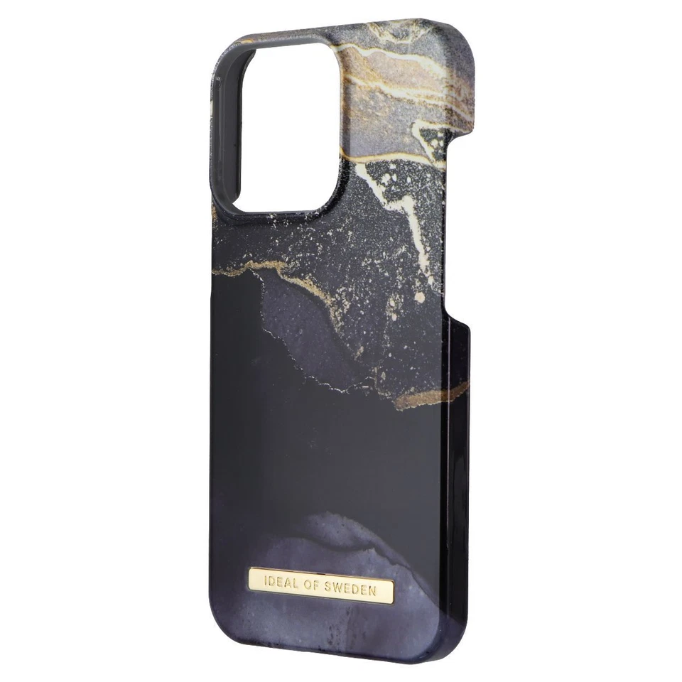 Funda impresa iDeal of Sweden para Apple iPhone 13 Pro - Mármol crepuscular dorado Foto 1 de 3