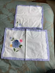 Vintage Floral table Napkins x 8 - Picture 1 of 4