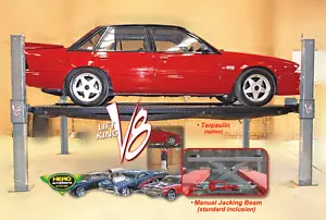 Lift King V8: 4 Post Movable Car Lift • Storage Hoist • Car Lift w/Jacking Beam - Picture 1 of 11
