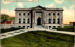 Vintage C. 1916 Old Public Library Schenectady New York NY Postcard Golding - Picture 1 of 2