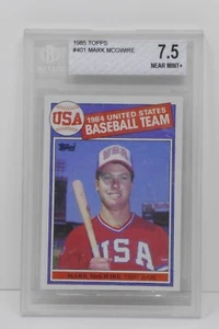 1985 Topps #401 Mark McGwire novato EE. UU. Beckett 7,5 casi como nuevo+ - Imagen 1 de 6