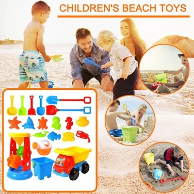 20 Summer Outdoor Toy Piece Safe Beach Toy Sand Set Sand Play Sandpit Toy AU - Image 1 of 4