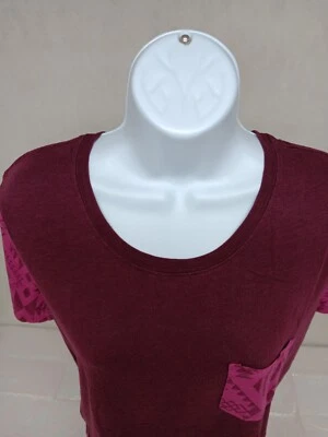 Camiseta Victoria's Secret Mujer Grande Púrpura Rosa Manga Corta  Foto 1 de 4