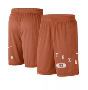 Texas Longhorns NCAA Mens Nike Wordmark Dri-Fit Shorts Burnt Orange Size S Small - Picture 1 of 5