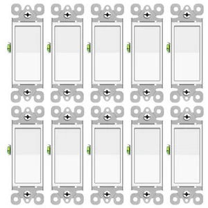 Paquete de 10 interruptores de luz de CA de un solo polo 120/277 voltios sensor de encendido/apagado - Imagen 1 de 11
