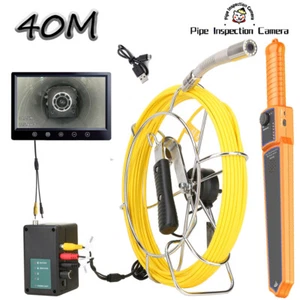40M 9" DVR 512HZ Sewer Pipe Inspection Video Pipe Locator IP68 HD 1000TVL Camera - Picture 1 of 17