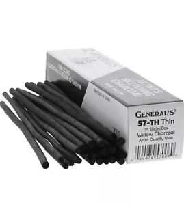 Lápiz de carbón pelado y boceto Generals 411423, negro - Imagen 1 de 2